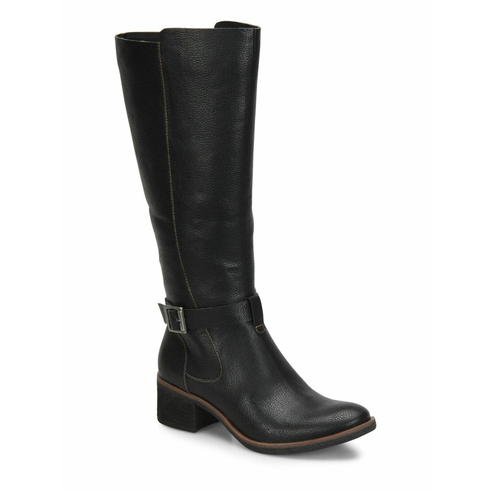 KORKS THERESA WOMENS FAUX LEATHER ZIPPER KNEE-HIGH BOOTS size 8